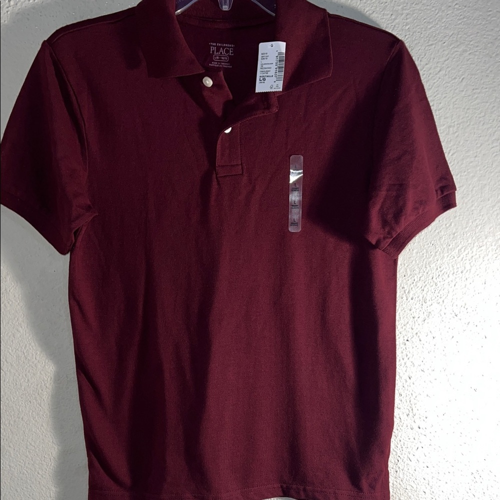 The Children's Place Deep Red Polo Shirt BRAND NEW